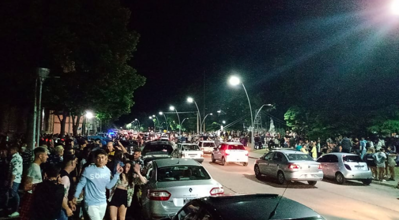 Sin disturbios, comenz� el A�o Nuevo en Olavarr�a